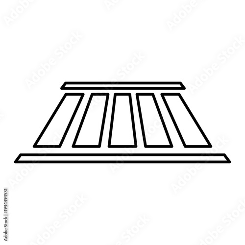 横断歩道をモチーフにした通勤通学アイコン