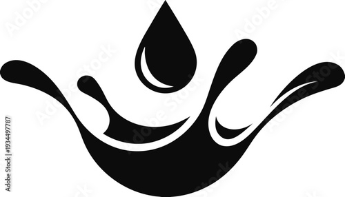 Splash water vector black set icon. Fresh droplet isolated black set icon. Vector illustration splash water on white background.vector icon