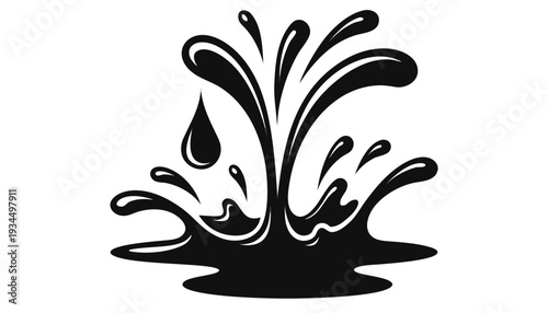 Splash water vector black set icon. Fresh droplet isolated black set icon. Vector illustration splash water on white background.vector icon
