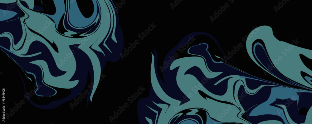 Fototapeta premium Repeating abstract background with elegant colored waves.