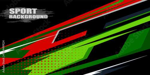 Abstract sporty background with exclusive colors. Abstract racing graphic design, vector design for vehicle wrap, t-shirt, jersey, gamer, esport, racing car, rally, and adventure ready to print.