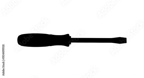 Black screwdriver tool for repair work.