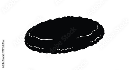 A striking black silhouette of a cloud formation exhibiting a unique and organic shape silhouette high quality professional