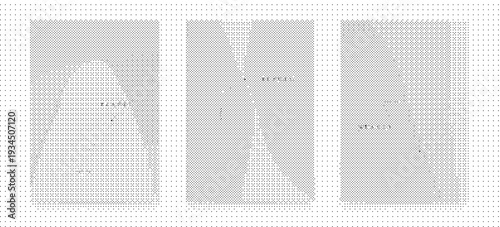 Three gray portraits on in a row