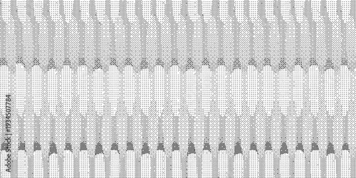 Gray and white knitted fabric texture with ribbed pattern