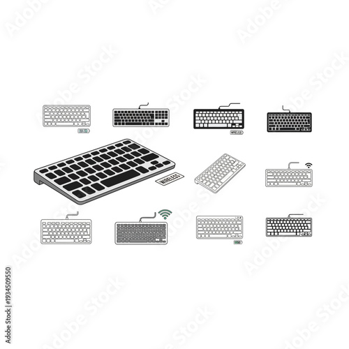 Mechanical keyboard parts and disassembled keyboard with instructions