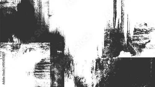 Dark textured abstract background with vertical and horizontal brush strokes and distressed grunge