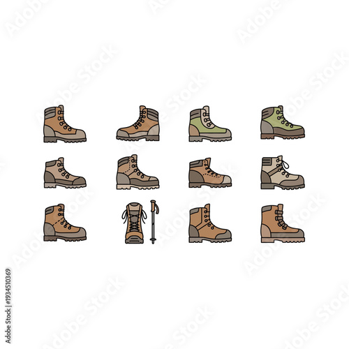 Trekking Boot Assortment: Durable Footwear Options