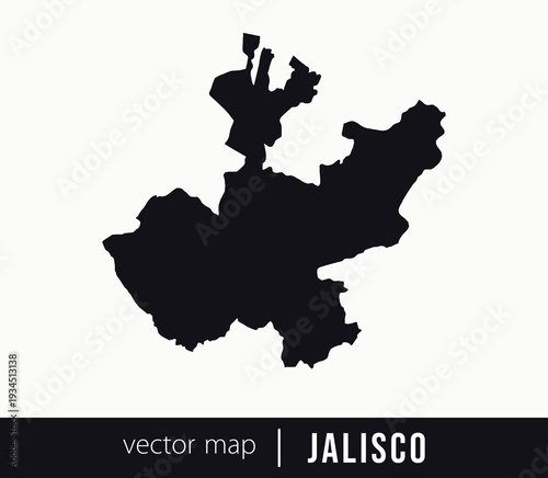 Jalisco state map. Federative unit of Mexico. Vector map for any needs.