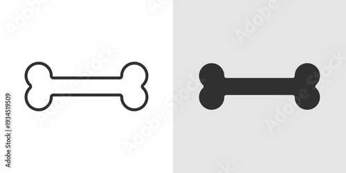 Bone Icon representing human anatomy, skeletal structure, orthopedics, and bone health in medical and healthcare contexts.