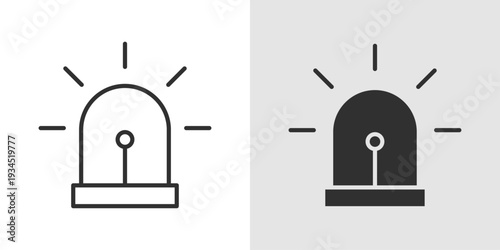 Emergency Icon representing urgent medical situations, rapid response, and critical healthcare support. Stroke, filled, and colored vector illustration.