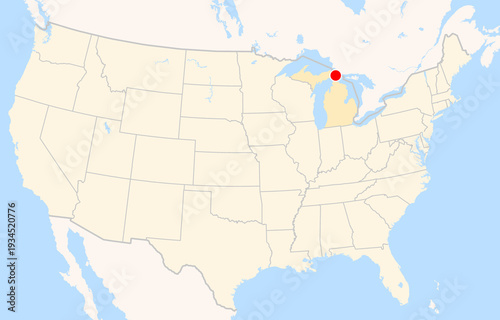Canvastavla Location Map of Chippewa County Int