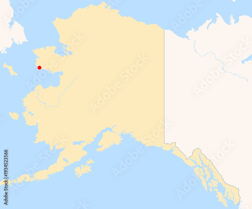 Photos Location Map of Nome Airport (Nome, Alaska, USA)