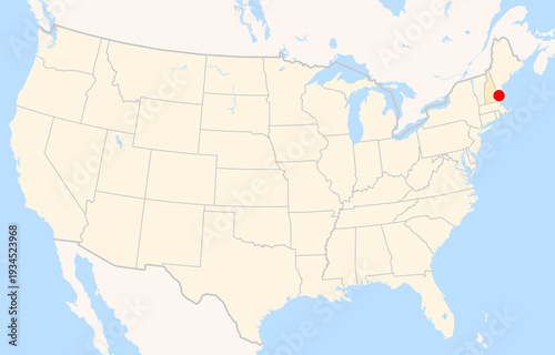 Fotografie Location Map of Portsmouth Int