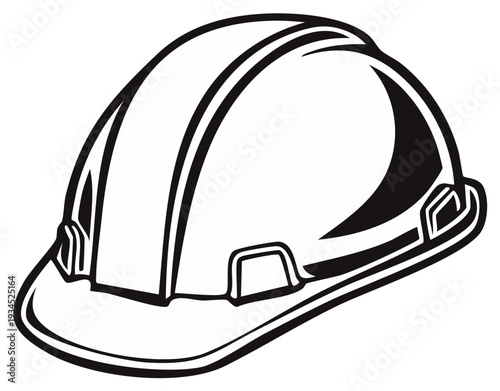 Safety hard hat outline construction helmet protective gear