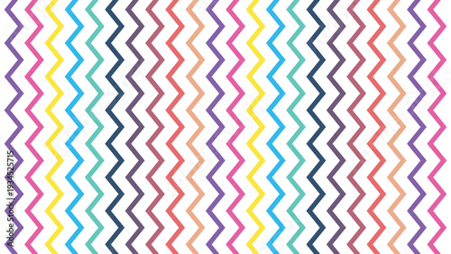 Colorful Chevron Zigzag Seamless Pattern Modern Geometric Wave Background for Textile, Wallpaper, Fabric, and Wrapping Design