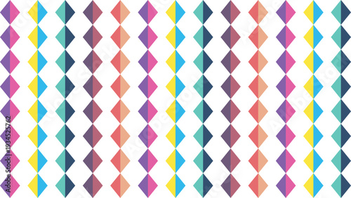 Colorful Diamond Tile Seamless Pattern – Geometric Rhombus Background for Textile, Wallpaper, and Surface Design