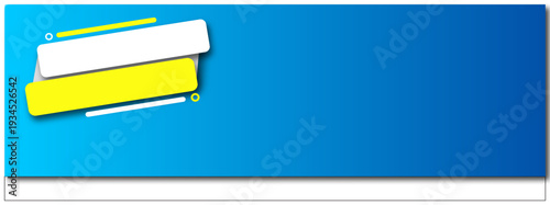 Dynamic banner ribbons with overlapping yellow and white elements on transparent background high quality professional detailed modern