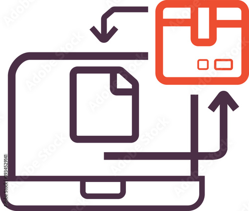 Data migration process and digital file transfer from laptop computer