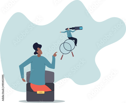 Search and discovery career opportunity, search for new job, find resource or job vacancy, support or career development advice,human life and situation.