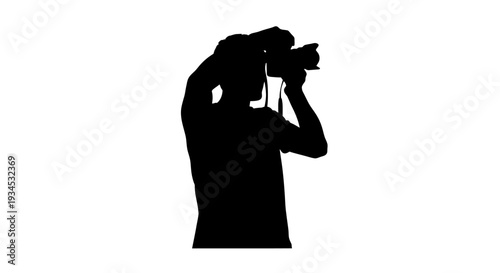 Photographer Taking Pictures With Camera.