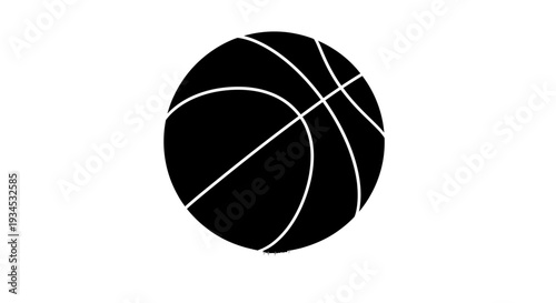 Black Basketball Sports Equipment Ball.