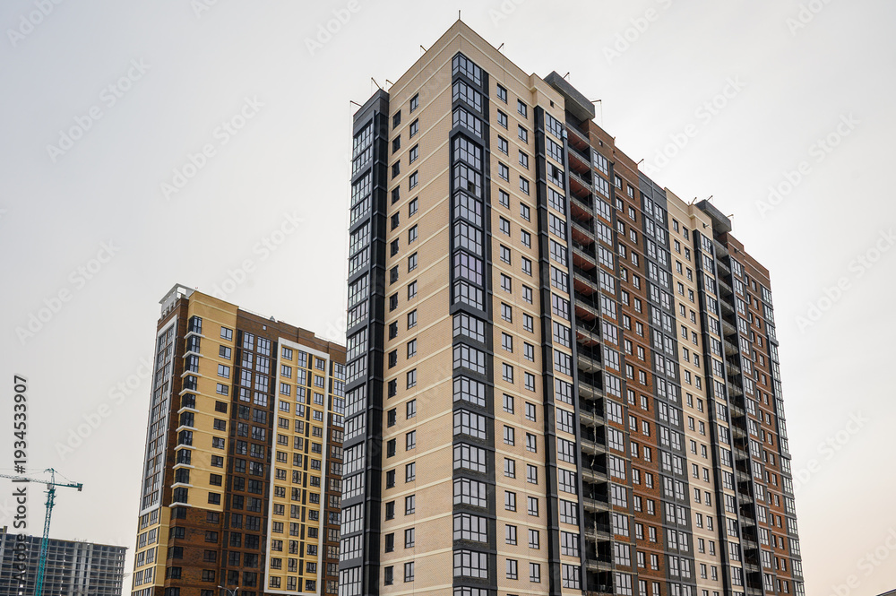 Fototapeta premium Modern residential buildings in urban setting
