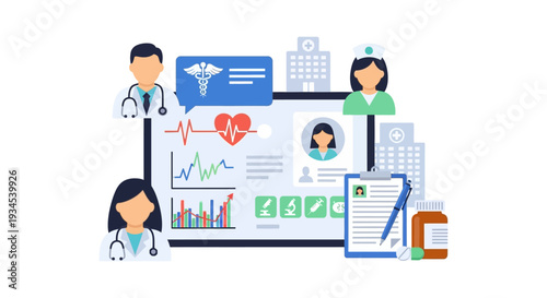 Digital Healthcare System: Telemedicine, EHR, Patient Management, Medical Data & Virtual Consultations with Doctors & Nurses