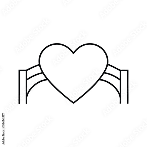 love bridge line art