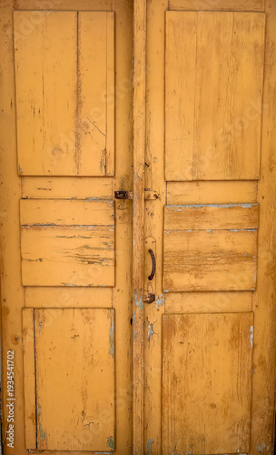 old wooden door