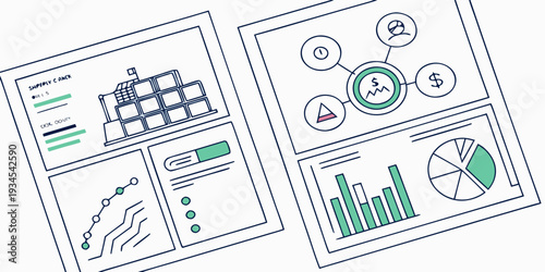Infographics showcasing various data visualizations and their applications
