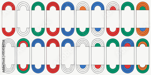 Set of simple line frames with double stroke. Easily editable vector edges with editable line thickness. Collection of vertical blank templates to decorate text. Greeting or wedding frames. vector ico