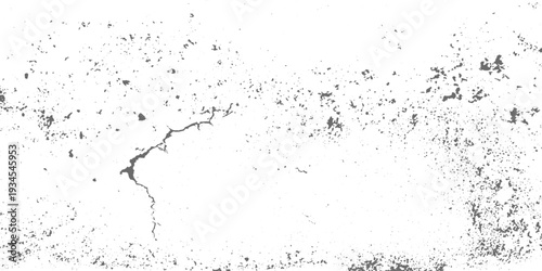 Vintage Monochrome Cracked Concrete Wall Texture, Black and White Grunge Overlay Background with Rough Distressed Urban Surface Design.