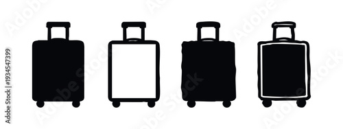 Binoculars Icon Set for Travel, Exploration, and Outdoor Hobbies