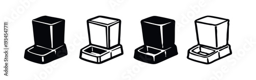 User-Friendly Automatic Feeder Icons in Diverse Vector Styles for Modern Applications