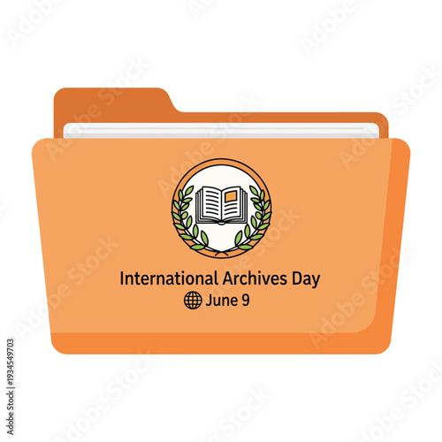 International Archives Day Folder Icon.