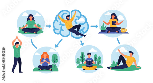 Mental Well-being Journey: Mindfulness, Relaxation, and Self-Care Activities for a Healthy Brain and Happy Mind
