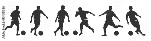  football player silhouette collection