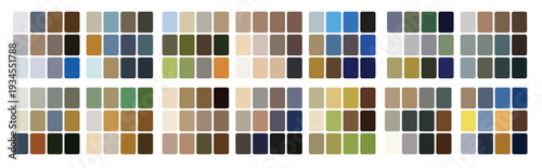 sandal color palette trend color palette guide template 