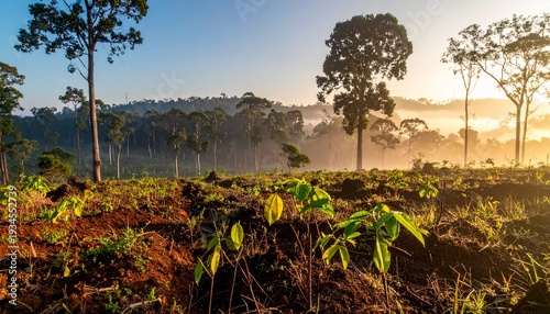 Global Biodiversity and Ecosystem Conservation Concept – Rainforest, Ocean, Wetland, Savanna and Arctic Habitats Representing Climate Change, Sustainability and Environmental Protection