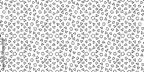 Intricate pattern of abstract shapes resembling an optical illusion