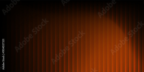 Top abstract background, orange black wavy vertical lines, sandy texture and dramatic light. light digital wave