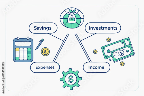 Financial management and banking concept