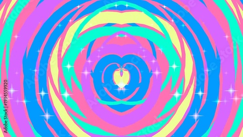 Colorful Swirling Geometric Patterns with Subtle Sparkles and Pixelated Texture