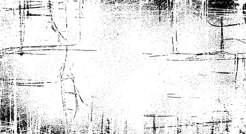 Grunge texture with black and white scratched lines and distressed effects, creating a worn background with scratches and marks.