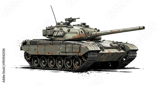 Military Tank Vehicle