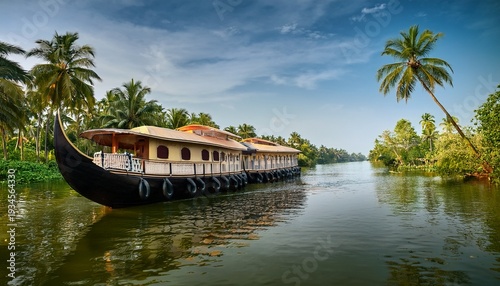serene backwaters of kerala a tranquil journey amidst lush greenery and vibrant houseboats