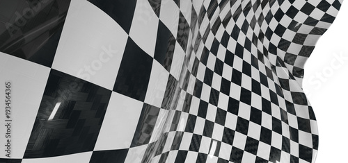 Dynamic black and white che...