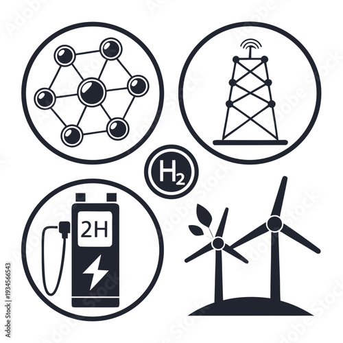 Renewable energy sources and hydrogen fuel cells