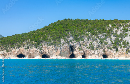 Cala Luna beach on the Baunei Coast. Gulf of Orosei in Sardinia, Italy